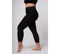 TLC Sport Women's Extra Strong Compression Curve Cropped Leggings with Tummy Control in Black | Size: 22 TLC Sport Black 22