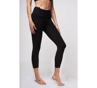 TLC Sport Women's Extra Strong Compression Figure Firming Cropped Leggings in Black | Size: 8 TLC Sport Black 8