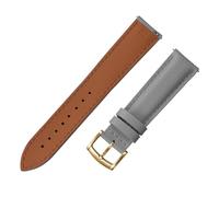TLCBAZCF 18/19/20/22mm FKM Sailcloth Watch Strap Qucik Release Leather Strap Compatible With Watch Butterfly Buckle Band Compatible With Omega Citizen Samsun(Grey-Gold Buckle,22mm)