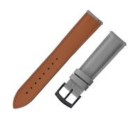 TLCBAZCF 18/19/20/22mm FKM Sailcloth Watch Strap Qucik Release Leather Strap Compatible With Watch Butterfly Buckle Band Compatible With Omega Citizen Samsun(Grey-Black Buckle,20mm)