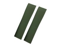 TLCBAZCF 19mm 20mm 21mm Silicone Rubber Watchband Compatible With Longines Conquest HydroConquest L3 Black Watch Strap Folding Buckle(BLACK WHITE,21mm)