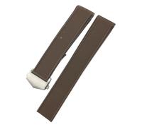 TLCBAZCF 20mm 22mm Rubber Watchband Compatible With 43mm Aquaracer 300 WAY201A CALIBRE 5 WAY201 Silicone Watch Strap Bracelets Accessories(Brown silver,20mm)