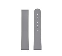 TLCBAZCF 20mm FKM Rubber Watch Strap Compatible With Omega Seamaster Folding Buckle Compatible With Speedmaster Diving Sport Watch Bracelet QuickRelease Belt(Gray-NO Buckle)