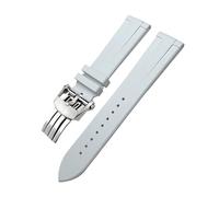 TLCBAZCF 21mm 22mm FKM Fluororubber Nature Rubber Watchband Compatible With Breitling Superocean Avenger Heritage Soft Watch Strap Folding Buckle(Coal Black,22mm)