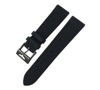 TLCBAZCF Compatible With Breitling Compatible With Tudor Compatible With Citizen Compatible With Tissot Compatible With Omega nylon watch strap(Balck black black,22mm)