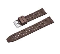 TLCBAZCF Compatible With Honeycomb Fluorine FKM Rubber Strap 20mm 22mm Quick Release Watchbands Compatible With SRP777J1 Watch Replacement Wristband(Brown,20mm)