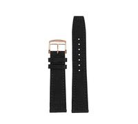 TLCBAZCF Compatible With Longines Conquest Hydro Conquest L2 L3 L4 Compatible With IWC Watchband Nylon Cowhide Watch Strap Men'S Sports Bracelet(Black RG pin,22mm)
