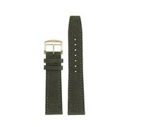 TLCBAZCF Compatible With Longines Conquest Hydro Conquest L2 L3 L4 Compatible With IWC Watchband Nylon Cowhide Watch Strap Men'S Sports Bracelet(Green gold pin,22mm)