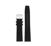 TLCBAZCF Compatible With Longines Conquest Hydro Conquest L2 L3 L4 Compatible With IWC Watchband Nylon Cowhide Watch Strap Men'S Sports Bracelet(Black silver pin,20mm)