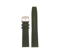 TLCBAZCF Compatible With Longines Conquest Hydro Conquest L2 L3 L4 Compatible With IWC Watchband Nylon Cowhide Watch Strap Men'S Sports Bracelet(Green RG pin,22mm)