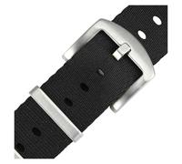 TLCBAZCF Compatible With Nylon Watch Strap, 18mm20mm22mm Men's Watch Band, One-Piece Replacement With Portable Watch Accessories, Steel Buckle(Black Yellow,20mm)