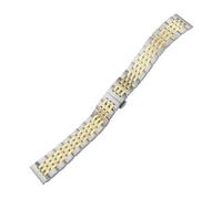 TLCBAZCF Curved Metal Watchband 12 13 14 15 16 17 18 19 20mm Compatible With Tissot Oris Compatible With TAG HEUER Stainless Steel Watch Strap 21 22 23 24mm(GREEN BLUE,21mm)
