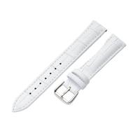 TLCBAZCF Leather Watch Straps 10mm 12mm 13mm 14mm 15mm 16mm 17mm 18mm 19mm 20mm 21mm 22mm 23mm 24mm Universal Watchband Belt(WHITE,10mm)