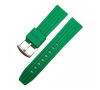 TLCBAZCF Quick Release Replacement Silicone Rubber Watch Band 20mm 22mm 24mm Strong Thickened Universal Watch Strap(Green,20mm)