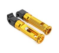 TLCBAZCF Rear Footrest Foot Peg Compatible With YAMAHA MT07 MT09 Tracer 700 900 XSR MT03 MT10 FZ8 FZ6 FZ1 YZF R3 Motorcycle Passenger Footpegs Pedal(Gold)