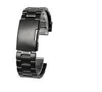 TLCBAZCF Solid Stainless Steel Bracelet Compatible With Timex Tides T2N720/T2N721/T2N739/T45601/TW2T76500 Men's E-Tide Compass Watch Band(A Black)