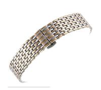 TLCBAZCF Solid Stainless Steel Watchband Compatible With Longines La Grande Bracelect Strap 13MM 18MM 20MM 22MM butterfly clasp Universal Wrist Band(Silver rose gold,20mm)