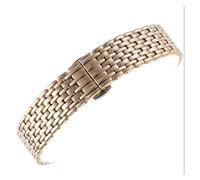 TLCBAZCF Solid Stainless Steel Watchband Compatible With Longines La Grande Bracelect Strap 13MM 18MM 20MM 22MM butterfly clasp Universal Wrist Band(Rose gold,13mm)