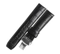 TLCBAZCF Watchbands Compatible With Baume & Mercier CLASSIMA 8688 8792 Calf-leather Band Cow Leather Leather Strap Watch Band(Black,20mm)