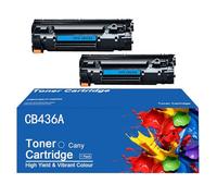 TLCGQF Compatible CB436A Replacement Toner Cartridge for HP LaserJet P1503 P1504 P1505 P1506 P1503n P1504n N1120/M1120 Printers Cartridge 36A Toner (with Chip),2PS