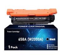 TLCGQF High Yield H658A Toner Cartridge for HP Color Laserjet Enterprise M751dn M751n Series Supplies W2000A W2001A W2003A W2002A Includes Chip,Black