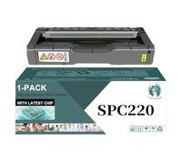 TLCGQF High-Yield SP C220 Toner Cartridge, Compatible with Ricoh Aficio SP C220 C220A C220DN 220N C220S C221 Printer Cartridges 406046 406047 406048 406044,Yellow