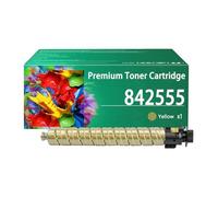TLCGQF Includes Chip 842565 842566 Drum Unit, Compatible with Ricoh IM C2510 C2010 Copier Toner Cartridge 842554 1842557 High-Capacity Consumables,Yellow