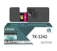 TLCGQF Replaceable TK-5242 High-Yield Toner Cartridge, Compatible with Kyocera ECOSYS M5526cdn M5526cdw P5026cdn P5026cdw Printer Cartridge 4000 Pages,Magenta