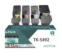 TLCGQF TK-5492K High-Yield Toner Cartridge for Kyocera ECOSYS Ma2101cfx MA2101CWFX PA2101CWX PA2101CX Printers TK-5490K Toner Cartridge (KCMY),4colors