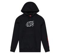TLD Badge Pullover Hoodie Black Adult Casual MX Motocross Troy Lee Designs