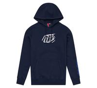 TLD Badge Pullover Hoodie Navy Adult Casual MX Motocross Troy Lee Designs