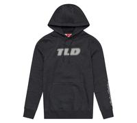 TLD Fade Out Pullover Hoodie Black Heather Adult Casual Troy Lee Designs