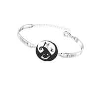 TLDXDOU Christmas Horror Halloween Bracelet Charm, Stainless Steel Bracelets Gifts for Women and Men