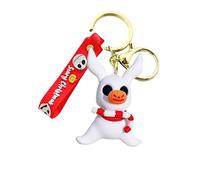 TLDXDOU Halloween Christmas Zero Dog Horror Keychain, Silica Gel Key Ring, 6, 1