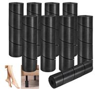 Tlence 8 Pack Bed Frame Toe Protectors, 6" Bed Leg Foam Covers for Toe Saver, Adjustable Table Feet Guard Cushions, Black Sponge Padding to Protect Toe Injuries from Hard Furniture Legs, No Adhesive