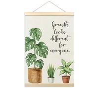 TLESKE Mental Health Poster Hanger Frame for Therapy Counseling Office, Motivational Inspirational Wall Art Decor for Classroom Nursery, Growth Looks Different for Everyone Poster Print, 16x24in