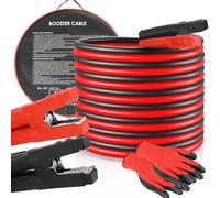 TLGREEN 4M Long Jump Leads, 3000A Heavy Duty Car Battery Booster Cables | Jump Start Cable, Includes Gloves & Storage Bag, Thick CCA Core, Ideal Emergency for Petrol and Diesel Car, Vans, Truck