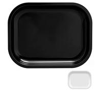 tlhaoa Tray Metal Rolling Tray (Black, 7" x 5.5")