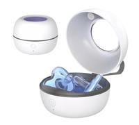 tlidfgeo Dummy UV Steriliser, Dummy Steriliser Portable Kills 99% of Germs in 3 Mins by 4 UV Lights, Type-C Rechargeable, Baby Pacifier Steriliser On The Go