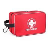 TLIEAO 330 Piece First Aid Kit, Premium Waterproof Compact Trauma Medicine Kits for Any Emergency, Ideal for Home, Car, Travel, Camping, Hiking, Truck, Office, Sports (Red)