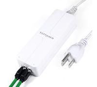 Tliffpaco Network PoE+ Injector 2.5Gb, Transmit Network Data and Supply Power, 60W 55V, 802.3af/at/bt Compliant, Plug&Play, Up to 100m(328 ft), Suitable for PTZ IP Camera/Video Phone/Dual Band AP