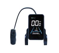 Tlilyy 1 Piece Electric Bike Display Black 36V-72V Waterproof LCD Display NC-81F Electric Bike Panel Dashboard,Waterproof Connector