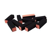 Tlilyy 10 x Black orange Nail Polisher 4 Way Buffer Buffing Block Manicure File