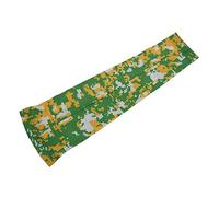 Tlilyy 1x Unisex Sports Compression Arm Sleeve - Baseball Football Basketball (Green+yellow+white, Adult L)