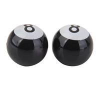Tlilyy 2 x No. 8 Ball motorcycle bike tyre tire wheel stem air valve dust cap cover