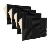 Tlilyy 24Pack Sound Proof Foam Panels,Acoustic Foam Panels with High Soundproof,Self Adhesive and Elasticity,1X12X12Inch