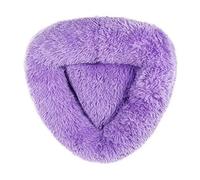Tlilyy Pet Cat Nest Soft Long Plush Warm Nest for Pet Dog House Bed Super Soft Triangle Nest Shape Shape Bed Pet Supplies, S+C Easy Install