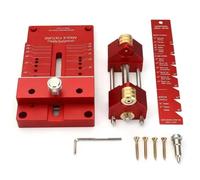 Tlilyy Sharpening System - Knife Sharpening System - Red Aluminum Alloy Chisel Sharpening Holder Guide - Easy to Use
