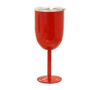 Tlilyy Wine Glass Stainless Steel Double Layer Goblet Color Large Capacity Tumbler Wine Cup Red