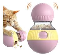 TLKNG Cat Interactive Adjustable-Treat Dispensing Toys Lifelike Sandpiper Chirp Tweet Ball (Sound Can Be Turned Off) for Indoor Cats Kitten Puzzle Toy Food Slow Feeder Kitty Mind Game
